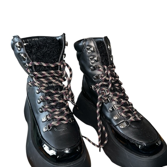 NEW Circus NY by Sam EdelmanGail Lace-Up Platform Boot  Y2k Black - Picture 10 of 10